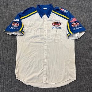 Vintage Whelen All American Series Nascar Pit Crew Button Shirt